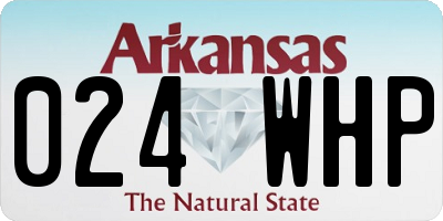 AR license plate 024WHP