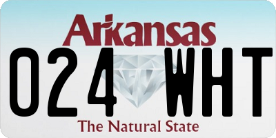 AR license plate 024WHT