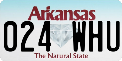 AR license plate 024WHU