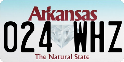 AR license plate 024WHZ
