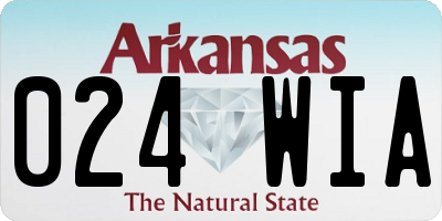 AR license plate 024WIA