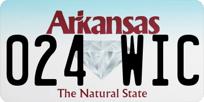 AR license plate 024WIC