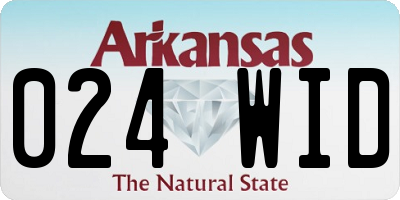 AR license plate 024WID