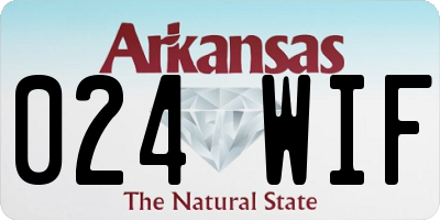 AR license plate 024WIF