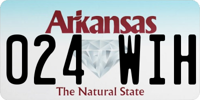 AR license plate 024WIH