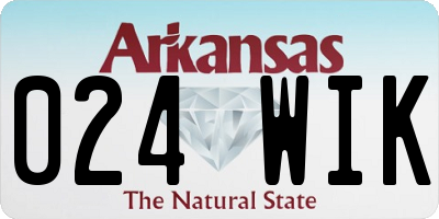 AR license plate 024WIK