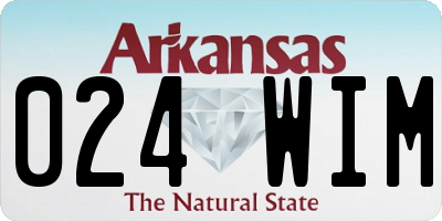AR license plate 024WIM