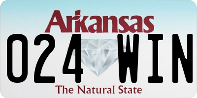 AR license plate 024WIN