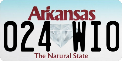 AR license plate 024WIO