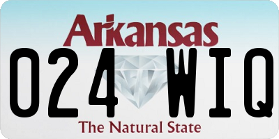 AR license plate 024WIQ