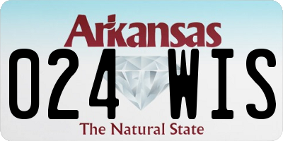 AR license plate 024WIS