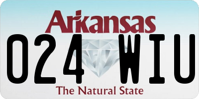 AR license plate 024WIU