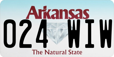 AR license plate 024WIW