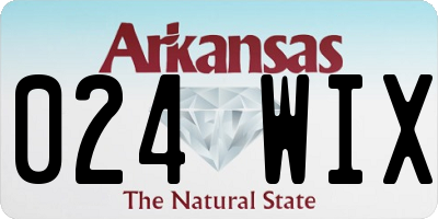 AR license plate 024WIX