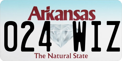 AR license plate 024WIZ