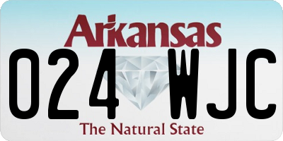 AR license plate 024WJC