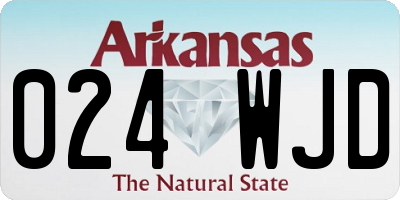 AR license plate 024WJD