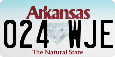 AR license plate 024WJE