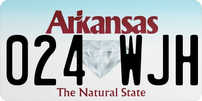 AR license plate 024WJH