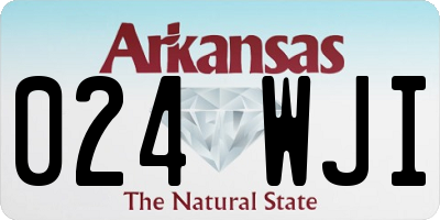 AR license plate 024WJI