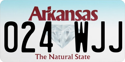 AR license plate 024WJJ