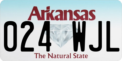 AR license plate 024WJL