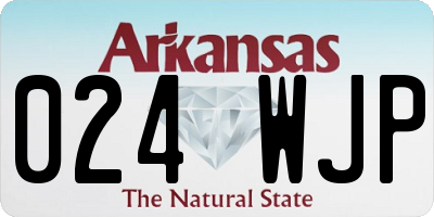 AR license plate 024WJP