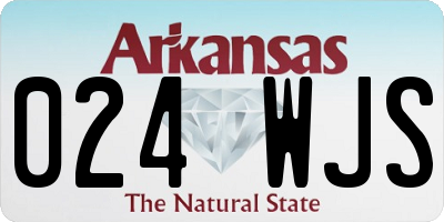 AR license plate 024WJS