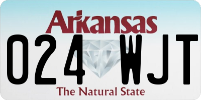 AR license plate 024WJT