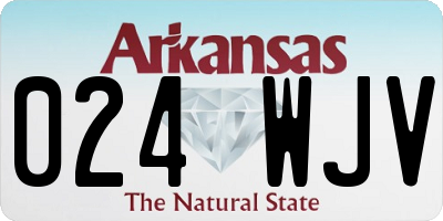 AR license plate 024WJV