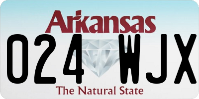 AR license plate 024WJX