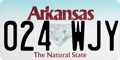 AR license plate 024WJY