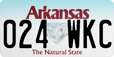 AR license plate 024WKC