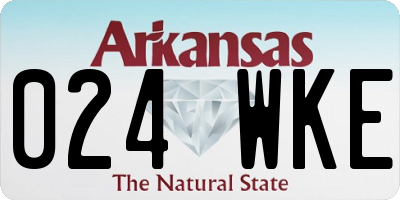 AR license plate 024WKE