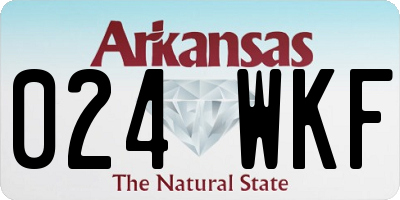 AR license plate 024WKF