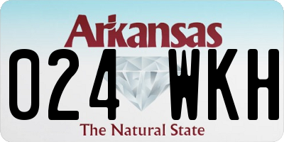 AR license plate 024WKH