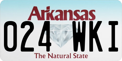 AR license plate 024WKI