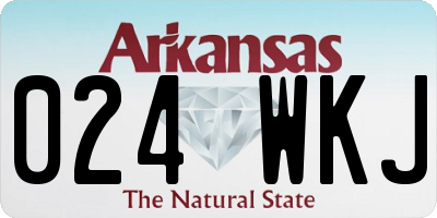 AR license plate 024WKJ