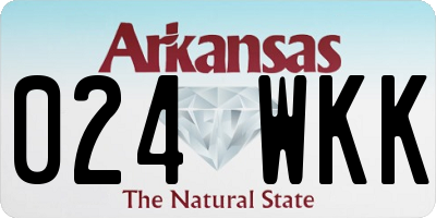 AR license plate 024WKK