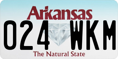 AR license plate 024WKM