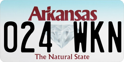 AR license plate 024WKN