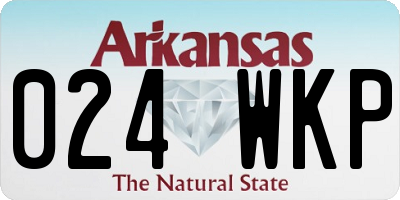AR license plate 024WKP