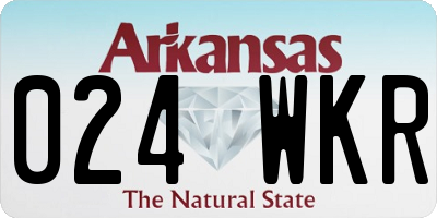 AR license plate 024WKR