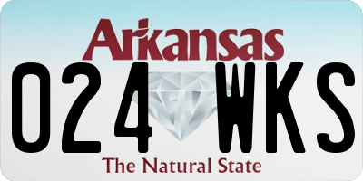 AR license plate 024WKS