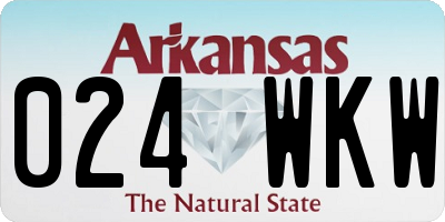 AR license plate 024WKW