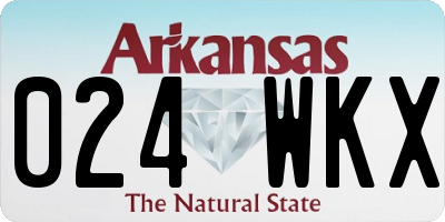 AR license plate 024WKX