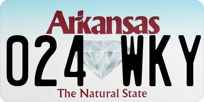 AR license plate 024WKY