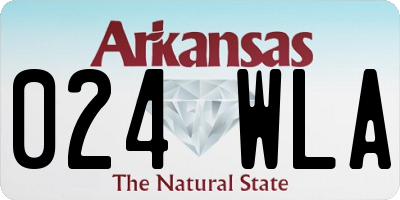 AR license plate 024WLA