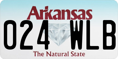 AR license plate 024WLB