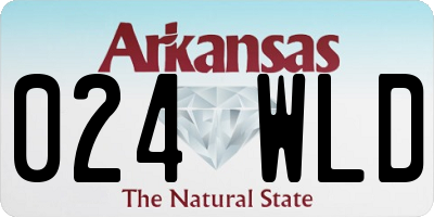 AR license plate 024WLD